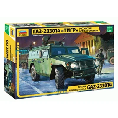 Afbeelding van 1:35 Zvezda 3668 Russian Armored Vehicle GAZ 233014 Tiger Plastic Modelbouwpakket