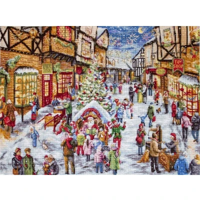 Afbeelding van Letistitch borduurpakket kerstavond leti 909