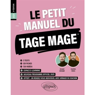 Image de Le Petit Manuel du TAGE MAGE
