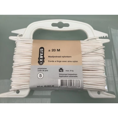 Afbeelding van Waslijn Starx 20 meter (Nylon, 8 kg, Geel)