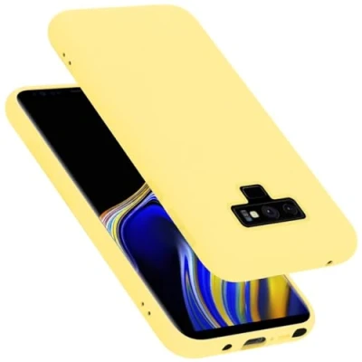 Afbeelding van Cadorabo Hoesje geschikt voor Samsung Galaxy NOTE 9 in LIQUID GEEL Beschermhoes gemaakt van flexibel TPU silicone Case Cover