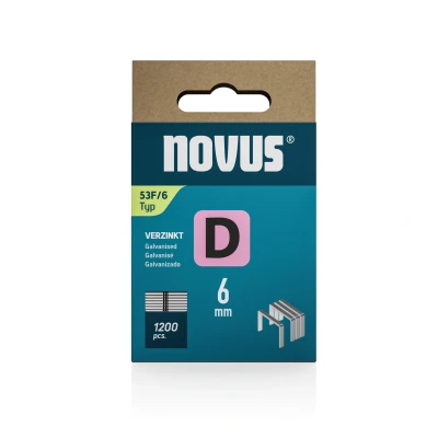 Afbeelding van Novus Niet met platte draad D 53F/6mm (1.200 stuks)