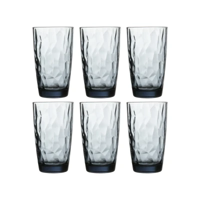 Afbeelding van Bormioli Rocco Longdrinkglazen Diamond Blauw 470 ml 6 Stuks