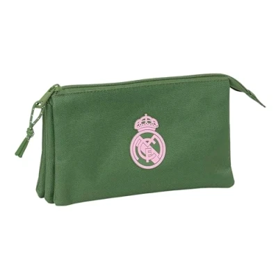 Afbeelding van Pennenetui met 3 vakken Real Madrid C.F. Kaki 22 x 12 cm