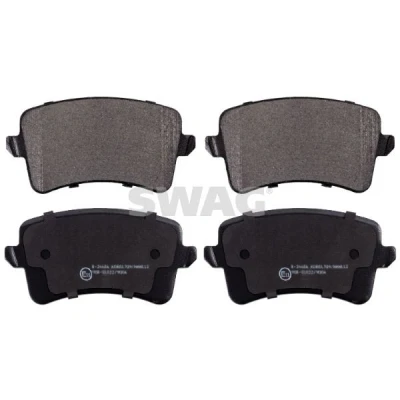 Afbeelding van SWAG 32 91 6755 Remblokkenset Achteras Excl. slijtage waarschuwingscontact AUDI: Q5, A4 B8 Avant, Saloon