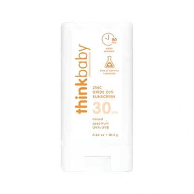 Afbeelding van Think Baby SPF 30 Sunscreen Stick veilig, natuurlijk, waterbestendige zonnecrème voor baby&#039;s, kinderen en volwassenen veganistisch, minerale UVA/UVB zonnebescherming Reef Friendly Travel Stick,