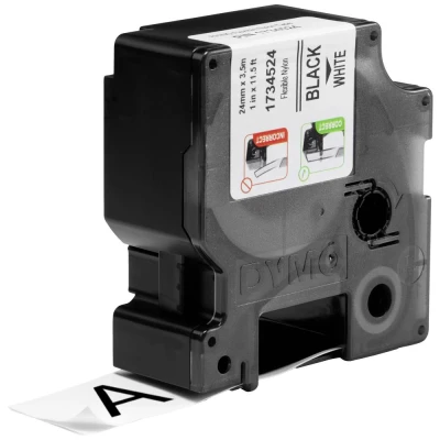Afbeelding van Dymo 1734524 (S0773840) Tape Zwart op wit (24 mm)
