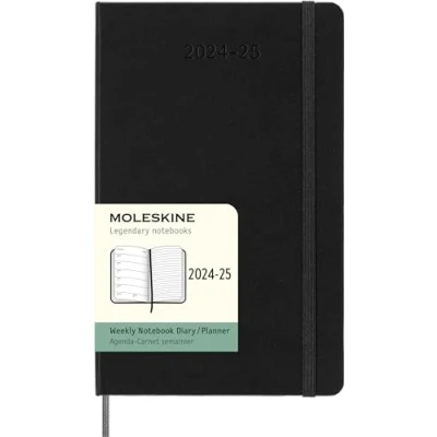 Afbeelding van Moleskine 18 Maanden Agenda 2024/25 Wekelijks Large Harde Kaft Zwart