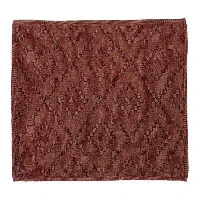 Afbeelding van Sealskin Aztec Badmat 60x60 cm Katoen Donkerroze