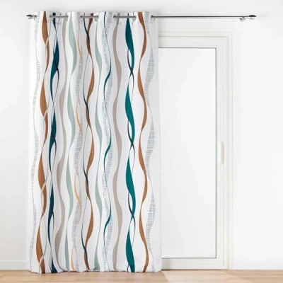 Afbeelding van douceur d&#039;intérieur, Gordijn met oogjes (140 x 260 cm) Lisana, bedrukt polyester