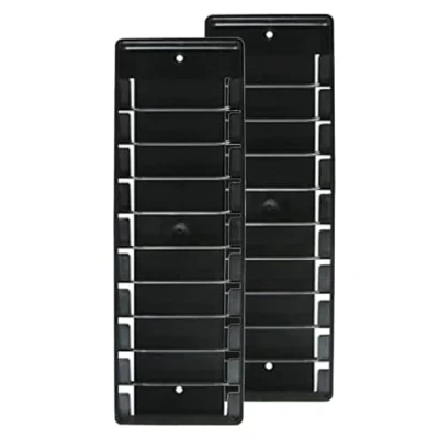 Afbeelding van 905446 Kaarthouder, compatibel met Chipdrive, wandhouder voor 10 medewerkerskaarten, tijdregistratie, timer, 2 stuks