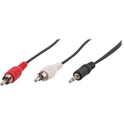 Image de Cable jack 3.5 mm male vers 2 RCA sur cavaliers TNB