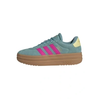 Afbeelding van adidas Vl Court Bold Shoes damesschoenen, Powder Teal Shock Pink Yellow
