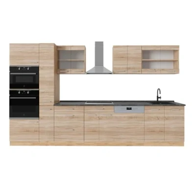 Afbeelding van Vicco Complete keuken R Line, Sonoma/Goudkraft eik, 350 cm , WB Antraciet
