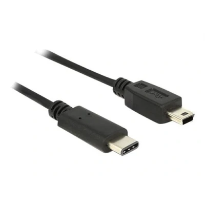 Image de Delock Câble USB C (M) pour mini de type B 2.0 500 mA 50 cm noir