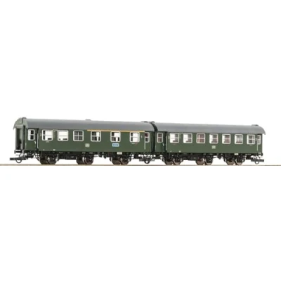 Afbeelding van Roco 6200038 H0 2 delige set 1: Ombouwwagen van de DB 1e/2e Klasse AB3yg, 2e klas B3yge