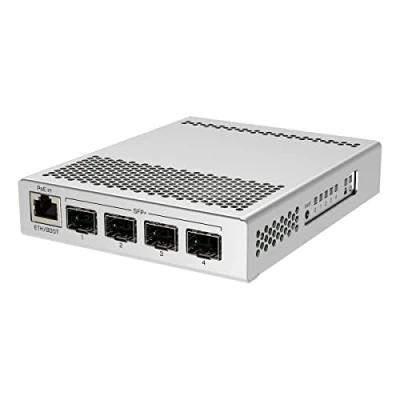 Afbeelding van MikroTik Cloud Router Switch (RouterOS L5), desktop Encl.