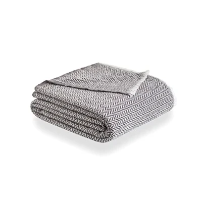 Afbeelding van Todocama Couverture en Coton Extra Doux, Quatre Saisons, Couvre lit Multi usages canapé, Plaid pour lit, Foulard, 180 x 240 cm, Gris foncé.