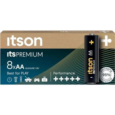 Afbeelding van ITSON, itsPREMIUM AA alkaline battery, pack of 8, LR6IPR/8CB