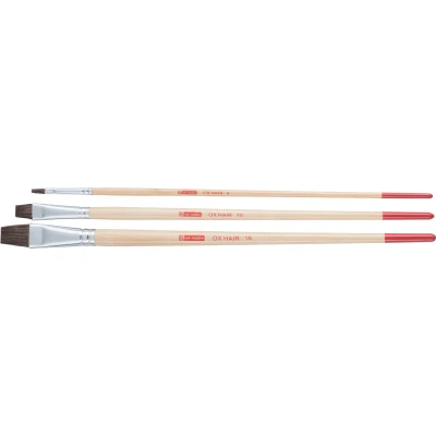 Afbeelding van Talens Art Creation Penselenset Runderorenhaar Plat, Set Met 3 Penselen Penseel