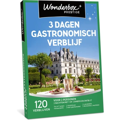 Afbeelding van Wonderbox cadeaubon 3 dagen gastronomisch verblijf
