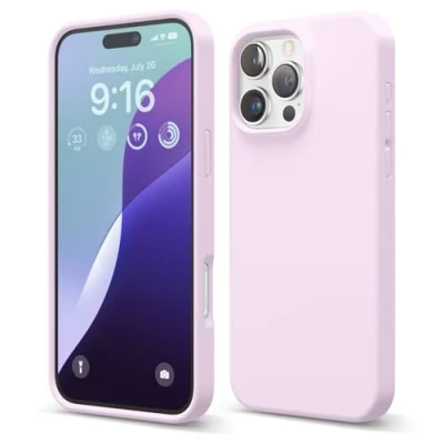 Afbeelding van elago Compatibel met iPhone 16 Pro Max hoesje, hoogwaardige vloeibare siliconen hoes, volledige beschermhoes, schokbestendig, slanke telefoonhoes