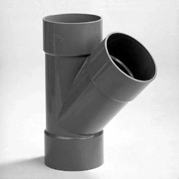 Afbeelding van Dyka T stuk 3x lijmmof 45 PVC keurmerk BRL52100 90 x 90mm