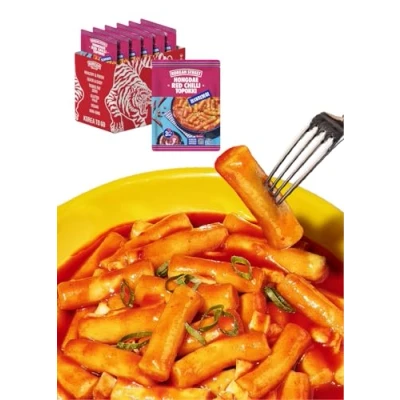 Afbeelding van [Korea Street] Hongdae Chili Tteokbokki (6 PACK) Tteok met chilipasta, Koreaans pittig en zoet eten, eenvoudige snelle bereiding