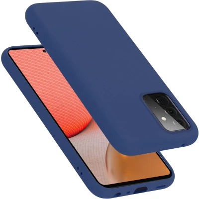 Afbeelding van Cadorabo Hoesje geschikt voor Samsung Galaxy A72 4G / 5G in LIQUID BLAUW Beschermhoes gemaakt van flexibel TPU silicone Case Cover