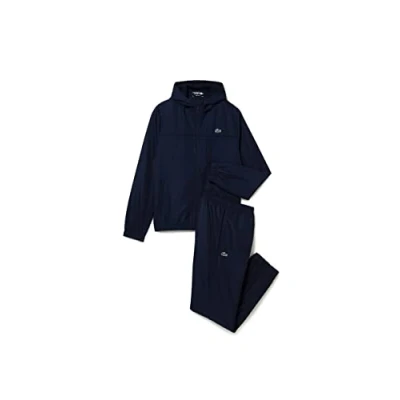 Afbeelding van Lacoste Sport Tracksuit Hodded Trainingspak, Heren, Maat: XXL, Navy blue