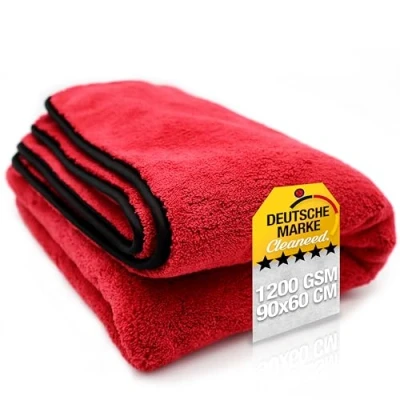Afbeelding van Cleaneed Premium droogdoek, 90 x 60 cm, 1200 g/m², extra absorberend zonder resten, microvezeldoek met extreme absorptiecapaciteit, bijzonder lakvriendelijk, voor auto en motorfiets