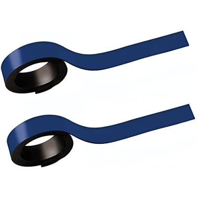 Image de HEBEL bandes magnétiques, bleu, 10 x 1000 mm, pqt 2