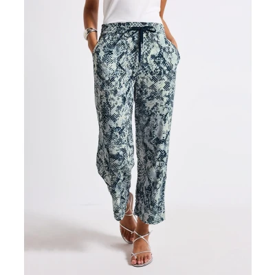 Afbeelding van Street One Broek Allover Print Emee Blauw 4226