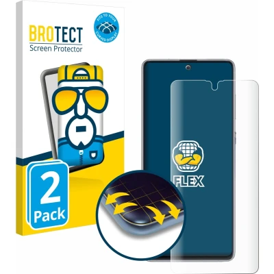 Afbeelding van BROTECT Screenprotector voor Samsung Galaxy Note 10 Lite Folie Beschermfolie transparant volledig dekking (2 Stuks)