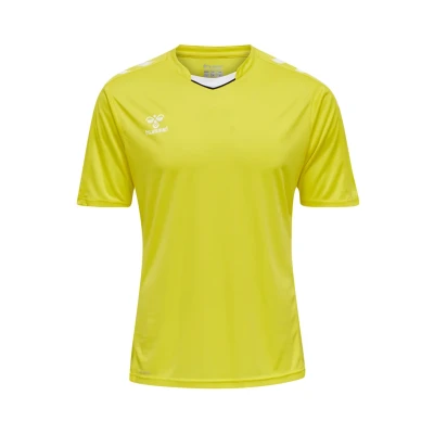 Afbeelding van Hummel Hmlcore XK POLY S/S Tshirt print, Heren, Maat: Small, Blazing yellow