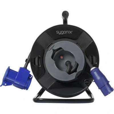 Afbeelding van Sygonix SY 6684366 Kabelhaspel 25 m Zwart CEE Cara stekker