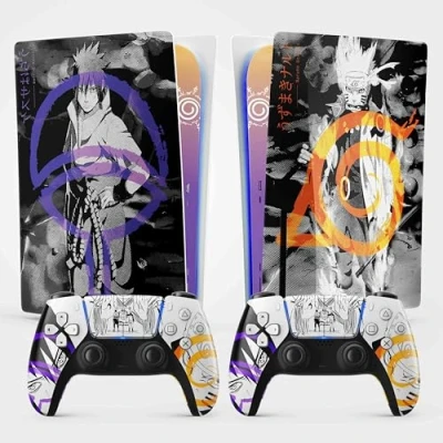 Afbeelding van Sticker PS 5 Hokage Manga, console en controller, standaard schijfeditie, Skin (2 controllers)