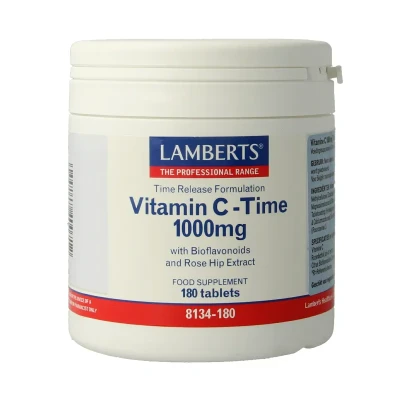 Afbeelding van Lamberts Vitamine C 1000 Time release &amp; bioflavonoiden 180 tabletten