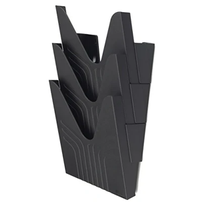 Afbeelding van Avery Wandfolderhouder, Voor Ft A4, Zwart, Set Van 3 Stuks Folderhouder