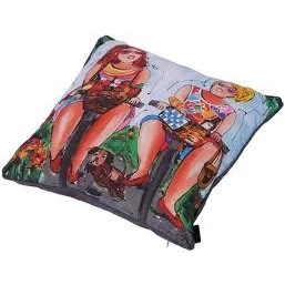 Afbeelding van Madison sierkussen 50x50 cm Dames op fiets