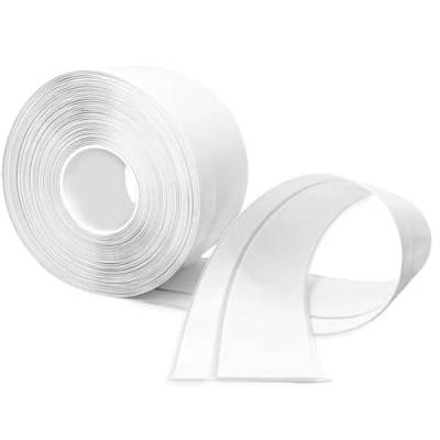 Afbeelding van TAOYIO Flexibele plint, zelfklevend, 6 m, pvc, 50 x 20 mm, keuken, hoeklijst, voor keuken en badkamer, 5 2, wit