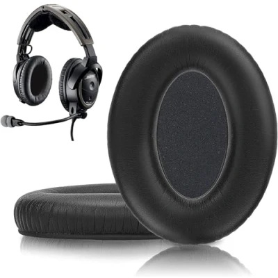 Afbeelding van INF 1 paar oorkussens voor Bose Aviation X A20/A10, kunstleer, zwart