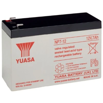 Afbeelding van Yuasa NP7 12L loodaccu 12V (Faston 230 6,35 mm)