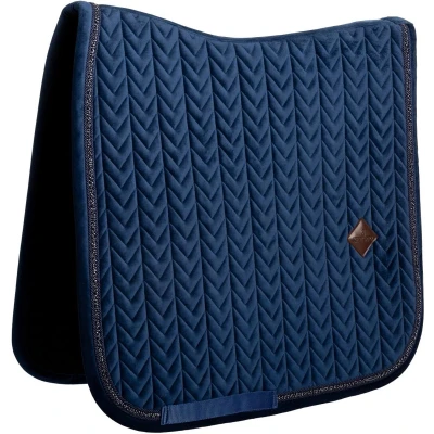 Afbeelding van Kentucky Zadeldekje Velvet Mini Pearls Dressuur Navy Full Agradi.be