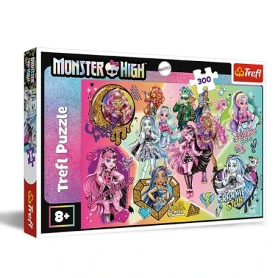 Afbeelding van Trefl Monster High, Zombies aan de top! puzzel 300 stukjes Kleurrijke met poppen, creatief entertainment, vrije tijd voor kinderen vanaf 8 jaar