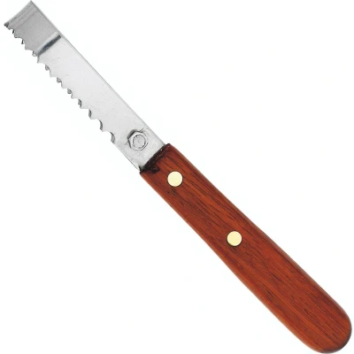 Afbeelding van Au Nain Visontschubber 8 cm Lemmet Palissander Handvat Perfect voor Visliefhebbers