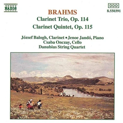 Afbeelding van József Balogh, Danubius String Quartet Brahms: Clarinet Trio &amp; Quintet (CD)