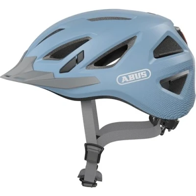 Afbeelding van Abus Urban I 3.0 Fietshelm LED achterlicht en insectenbescherming Glacier Blue L