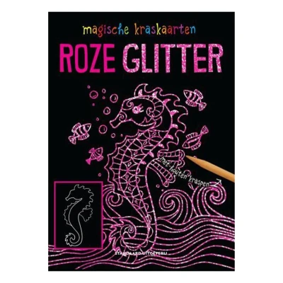 Afbeelding van Uitgeverij wpg kraskaarten roze glitter