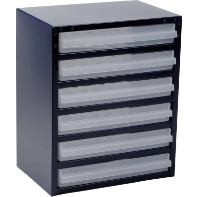 Afbeelding van raaco 250/6 3 Magazijnkast voor kleine onderdelen (l x b h) 255 357 435 mm Aantal vakken: 6 Inhoud 1 stuk(s)